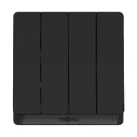 Tronic 4 Gang 1 Way Switch - Black