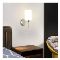 Tronic Frosted And Clear Glass Dual Shade Design Wall Lamp Silver