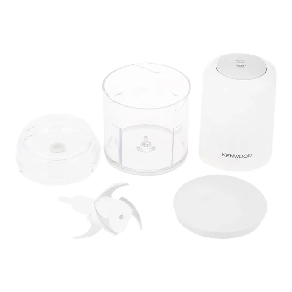 Kenwood Chopper 0.8l Plastic Bowl 400w Chp40.000wh - Stainless Steel Blades 2 Speeds With Pulse Ice Crush Powerful Motor