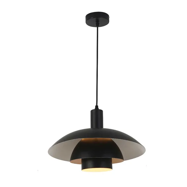 Tronic Modern Black Layered Dome Pendant Light