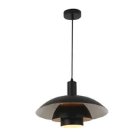 Tronic Modern Black Layered Dome Pendant Light