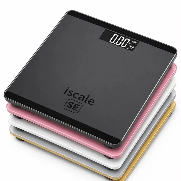 Digital Electronic Body Weight Scale - High Precision Tempered Glass Bathroom Scale with LCD Display