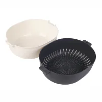 Nadstar Strainer With Basket 22x30 CM Multipurpose Kitchen Vegetable & Fruits Washing Basket - 2 in 1 Strainer + Basket 8027