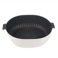 Nadstar Strainer With Basket 22x30 CM Multipurpose Kitchen Vegetable & Fruits Washing Basket - 2 in 1 Strainer + Basket 8027