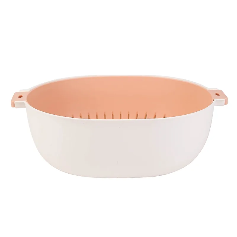 Nadstar Strainer With Basket 22x30 CM Multipurpose Kitchen Vegetable & Fruits Washing Basket - 2 in 1 Strainer + Basket 8027