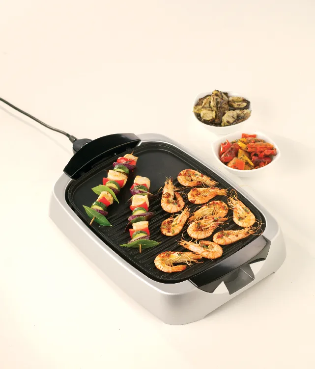 Kenwood Health Grill Adjustable Temperature Cool Touch Handle 2000w Hg266 - 2 Heat Zones Tempered Glass Lid Large Cooking Area Oil Drainage Channels