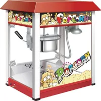 Commercial Electric Popcorn Machine, 8oz Professional Countertop Popper, Industrial 1.44kW Stainless Steel & Aluminum Popcorn Maker HP-6B