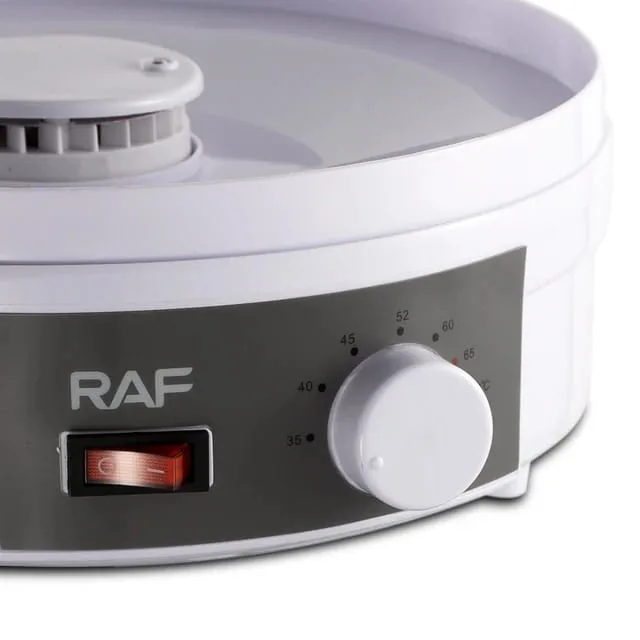 RAF Fruit Dehydrator 5 Trays 350W, Adjustable Temperature, Simple Operation R.6801 5 RAF Fruit Dehydrator 5 Trays 350W, Adjustable Temperature, Simple Operation R.6801