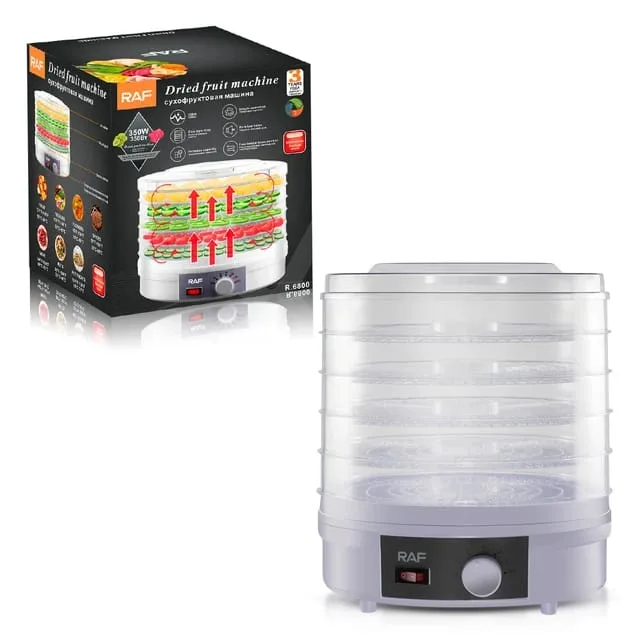 RAF Fruit Dehydrator 5 Trays 350W, Adjustable Temperature, Simple Operation R.6801 7 RAF Fruit Dehydrator 5 Trays 350W, Adjustable Temperature, Simple Operation R.6801