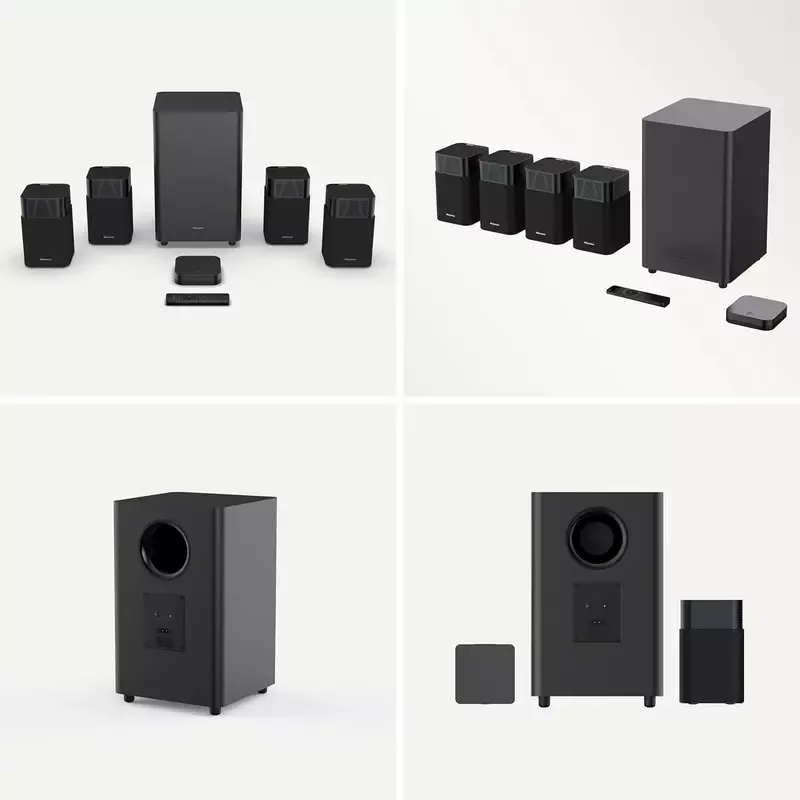 Hisense Home Theatre System 700W 4.1.2Ch with Wireless Subwoofer, Dolby Atmos, DTS:X, Bluetooth 5.3 HT Saturn