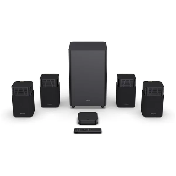 Hisense Home Theatre System 700W 4.1.2Ch with Wireless Subwoofer, Dolby Atmos, DTS:X, Bluetooth 5.3 HT Saturn