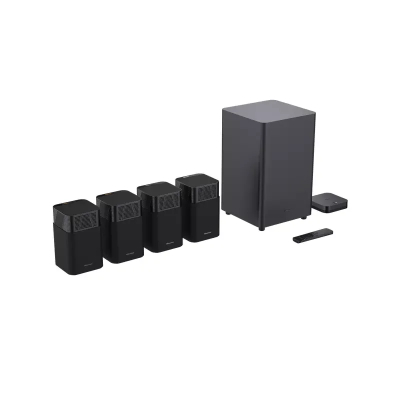 Hisense Home Theatre System 700W 4.1.2Ch with Wireless Subwoofer, Dolby Atmos, DTS:X, Bluetooth 5.3 HT Saturn