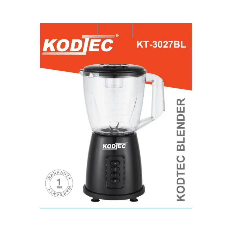 Kodtec Blender 2L Jar 400W without Filter KT-3027BL 3 Kodtec Blender 2L Jar 400W without Filter KT-3027BL