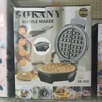 SOKANY Waffle Maker 1000W SK-519 – Non-Stick Electric Waffle Iron for Crispy Golden Waffles at Home