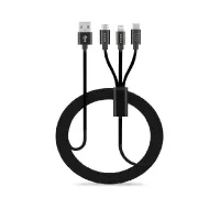Esse Dyro 3in1 (Lightning+Type C+Micro-USB) Cable 1m ECB-USB37095