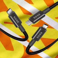 Esse Dyro 3in1 (Lightning+Type C+Micro-USB) Cable 1m ECB-USB37095