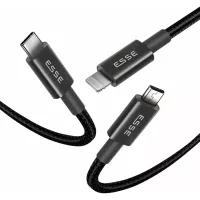 Esse Dyro 3in1 (Lightning+Type C+Micro-USB) Cable 1m ECB-USB37095