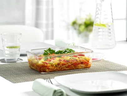 Tefal Masterseal Glass Container Rectangle 0.2L Food Storage N1041310
