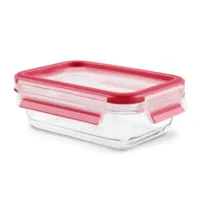 Tefal Masterseal Glass Container Rectangle 0.2L Food Storage N1041310