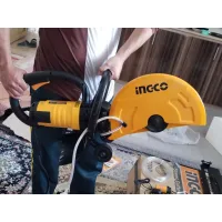 Ingco Power Cutter 2800W 355mm with Wheels Suitable for Cutting Concrete, Stone and Brick PC3558