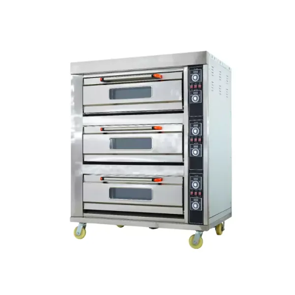 Commercial Kitchen Equipment Commercial Electric Oven 3 Deck 6 Tray, 19.8kW, 380V, 50Hz, 3 Phase, HGB-60D