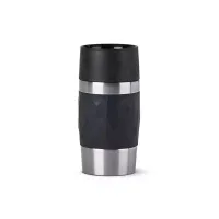 Tefal Travel Mug 0.3L Double Wall Stainless Steel Twist Black Insulated leak Proof N2160110