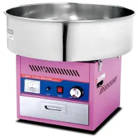 Commercial Electric Gas Candy Floss Machine 73cm Stainless Steel Bowl, Pink Finish HGC-03