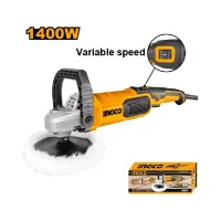Ingco Industrial Angle Polisher 1400W with Variable Speed Control, Lock-on Switch, Aluminum Gear Box AP140016