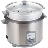 Kenwood Rice Cooker 2.8l Keep Warm Function Teflon Coated Pot 1000w Rcm71.000ss - Glass Lid Non Stick Stainless Steel Removable Cooking With Steam Basket Pot Indicator Lights