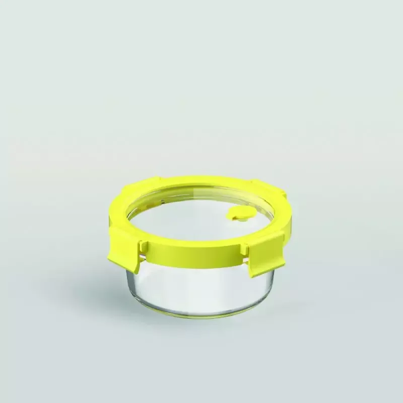 Ocean Rego Food Container Box, Round, Yellow Fizz 400ml 4GP004C014C02