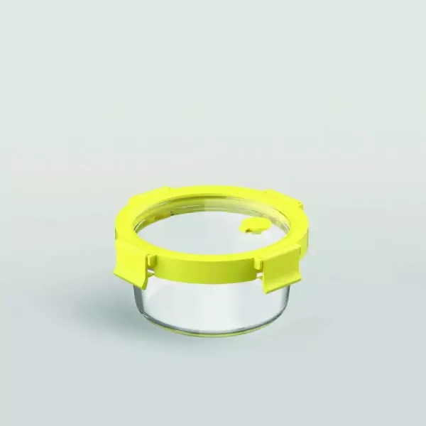 Ocean Rego Food Container Box, Round, Yellow Fizz 400ml 4GP004C014C02