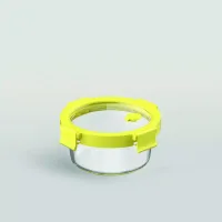Ocean Rego Food Container Box, Round, Yellow Fizz 400ml 4GP004C014C02
