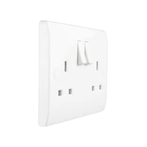 Tronic Standard Twin Switch Socket