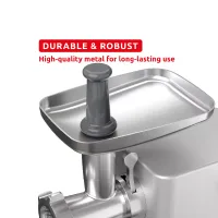 Moulinex 8in1 Electric Meat Mincer 2200W with 3 Stainless Steel Grids & Kebbe Maker ME858DM0