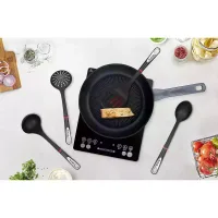 Tefal Ingenio Kitchen Tools 4pc Set Spatula, Spoon, Ladle and Spoon Colander K206S414