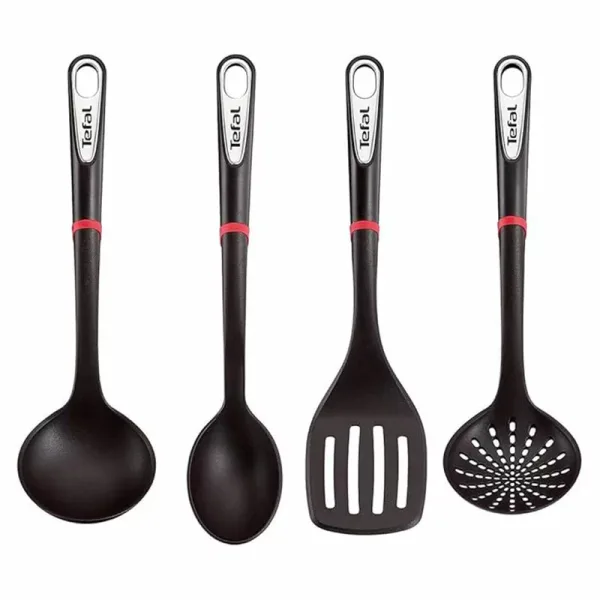 Tefal Ingenio Kitchen Tools 4pc Set Spatula, Spoon, Ladle and Spoon Colander K206S414