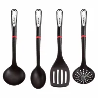 Tefal Ingenio Kitchen Tools 4pc Set Spatula, Spoon, Ladle and Spoon Colander K206S414