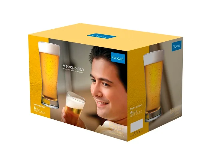 Ocean Glass 6pcs Metropolitan 665ml Beer Tumbler 1B21323