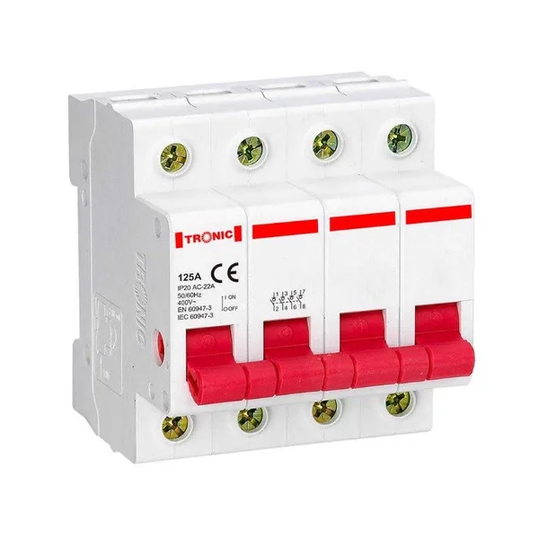 Tronic Four Pole 125A Isolator