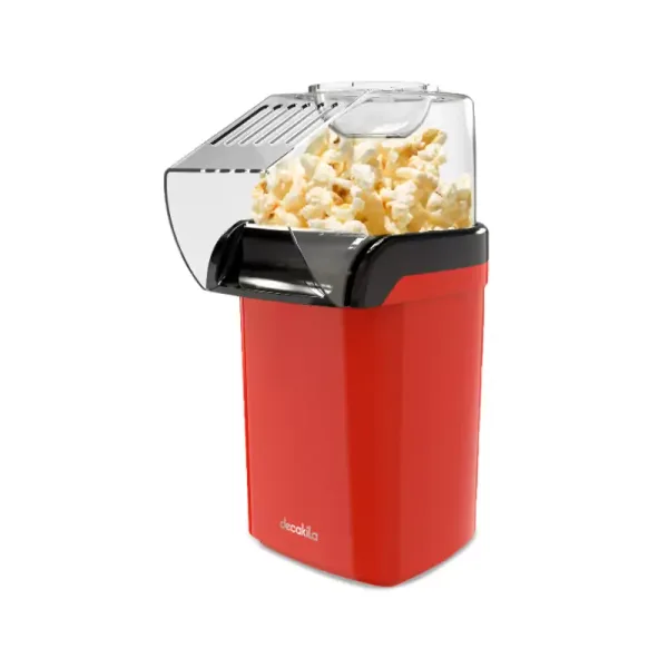 Decakila Popcorn Maker 0.27l Electric Stirring with Nonstick Surface 1200w Kett009r 2 minutes work time 95% effect popping rate 220-240 voltage 50-60hz