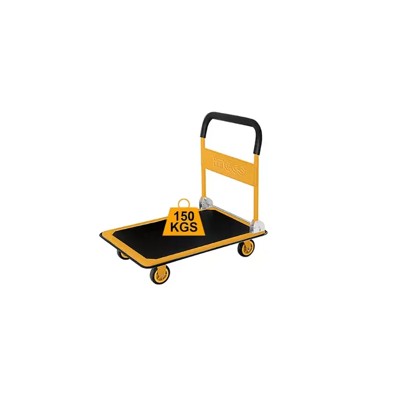 Ingco Foldable Platform Hand Truck 150kgs with Steel Handle Comfortable Foam HPHT11502