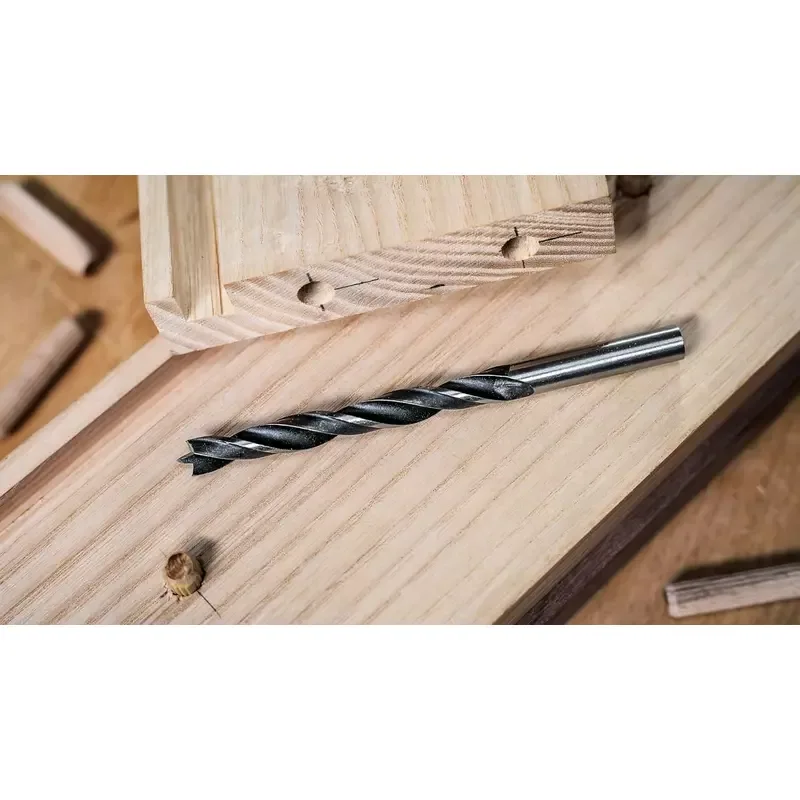 Bosch Brad Point Wood Drill Bit Set (for Soft- and Hardwood, Ø 3-10 mm, Accessories Drill Driver and Drill Stand (Pack of 10Sets) 2607017034 5 Bosch Brad Point Wood Drill Bit Set (for Soft- and Hardwood, Ø 3-10 mm, Accessories Drill Driver and Drill Stand (Pack of 10Sets) 2607017034