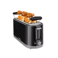 Decakila Toaster 4 Slice 1400W Black 7 Setting Browning Color KETS011B