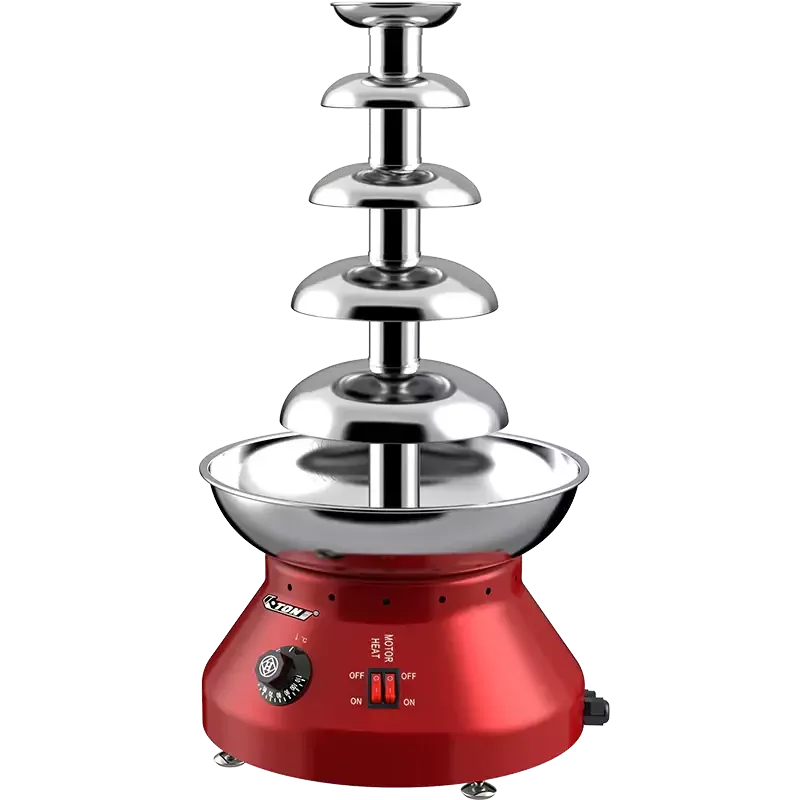 Commercial Kitchen Equipment 5-Layer Chocolate Fountain 3L, Professional 230W Motor, Stainless Steel Dessert Tier WG-CF51