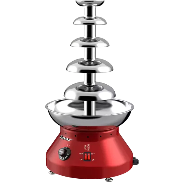 Commercial Kitchen Equipment 5-Layer Chocolate Fountain 3L, Professional 230W Motor, Stainless Steel Dessert Tier WG-CF51