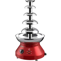 Commercial Kitchen Equipment 5-Layer Chocolate Fountain 3L, Professional 230W Motor, Stainless Steel Dessert Tier WG-CF51