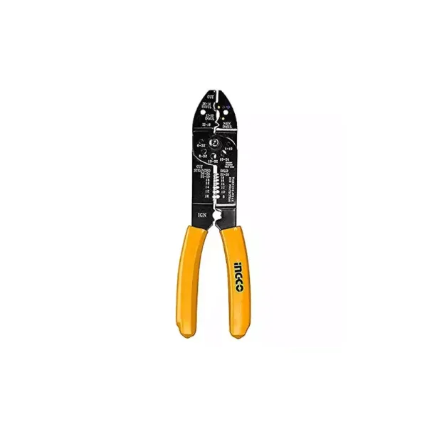 Ingco Wire Stripper 8.5"/215mm with Sharp Edge, Push Down Wire Function HWSP851