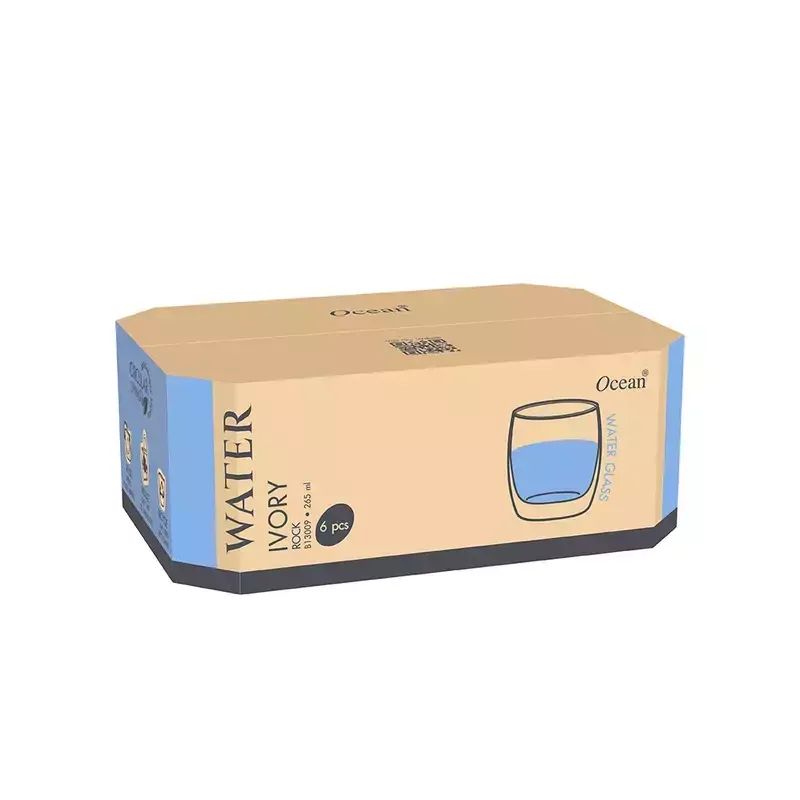 Ocean Glass 6pcs Ivory Rock 265ml 3b1300906g0005