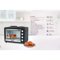Nikai Oven Electric 45l with Rosting Function and 2 Hotplate NT4520RHT 60 Mins Timer Stainless Steel Heating Elements Inner Light