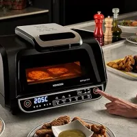 Kenwood Airfryer 8l Digital Touch Screen 4 in 1 Fry, Grill, Roast and Bake 1700w Ghf40.000bk4 Grill Levels, 8 Preset Functions - Grill, Air Crisp, Roast, Bake, Pizza, Reheat, Dehydrate & Manual Function